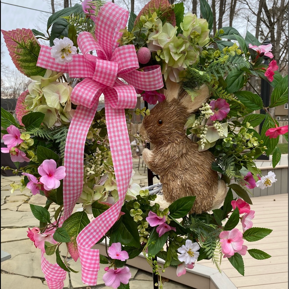 Spring Bunny Rabbit Wreath